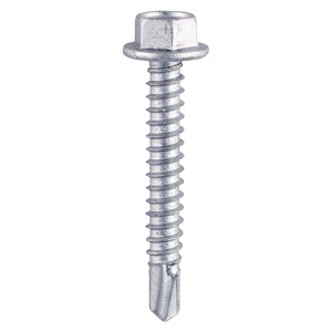 12 x 1 Hex Screw S/DRILL No3 Zinc 500 PCS