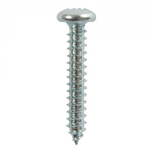 8 x 1 S/Tapping Screw PZ2 PAN - BZP 12 PCS