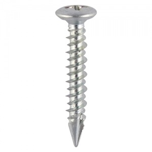 4.3 x 20 PVC Friction Stay Screw - BZP 1000 PCS