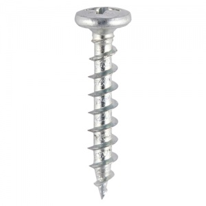 4.3 x 25 PVC Friction Stay Screw - BZP 1000 PCS