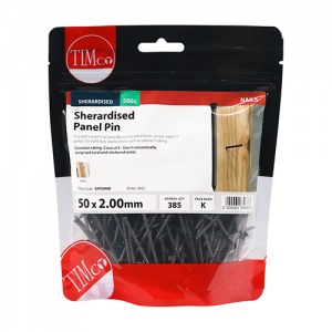 50 x 2.00 Panel Pin - Sherardised 0.5 KG