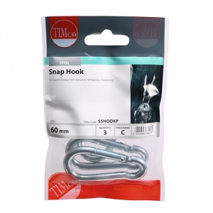 60mm Snap Hooks - Steel Qty TIMpac 3