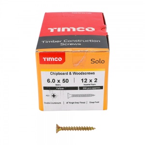 4.0 x 40 Solo Woodscrew CSK - ZYP (TUB) 1000 PCS