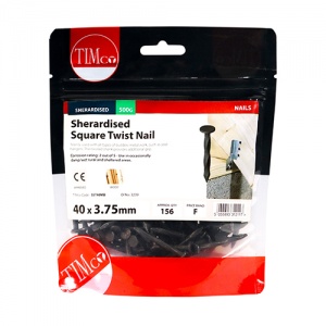 30 x 3.75 Square Twist Nail- Sherardised 25 KG