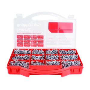 1305pcs S/Tapping Screw MixedTray Zinc 1 EA