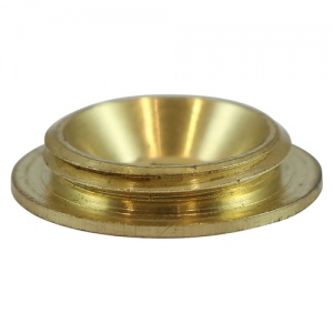 14mm Brass Screw Cap - Sat Brass 4 PCS