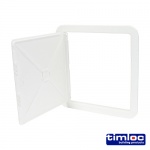 305 x 305 Timloc Access Panel - Plastic - Hinged - White Qty Bag 1