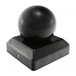 50mm Ball Post Cap - Black 1 EA