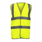 Large Hi-Visibility Vest - Yellow Qty Bag 1