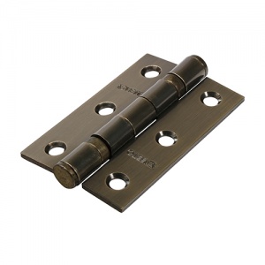 76 x 51 Steel BB Hinge Ant. Brass 2 PCS