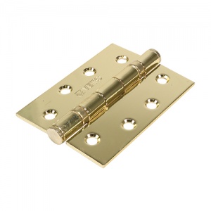 102 x 76 Steel BB Hinge E. Brass 2 PCS