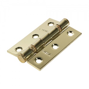 76 x 51 Steel BB Hinge E. Brass 2 PCS