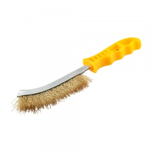 255mm Wire Hand Brush - Brass Qty Unit 1