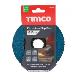 115 x 22.23 Zirconium Flap Disc P40 1 EA