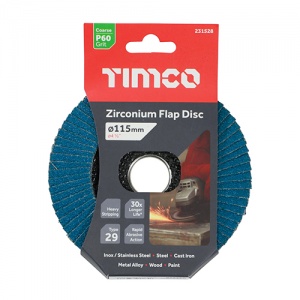 115 x 22.23 Zirconium Flap Disc P60 1 EA